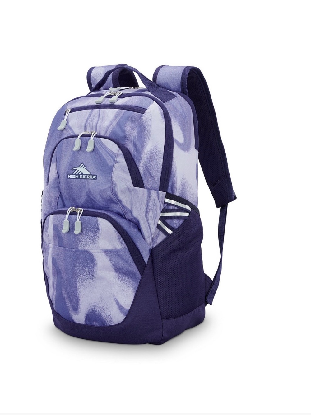High Sierra Purple Swirl Pattern Backpack for Men
